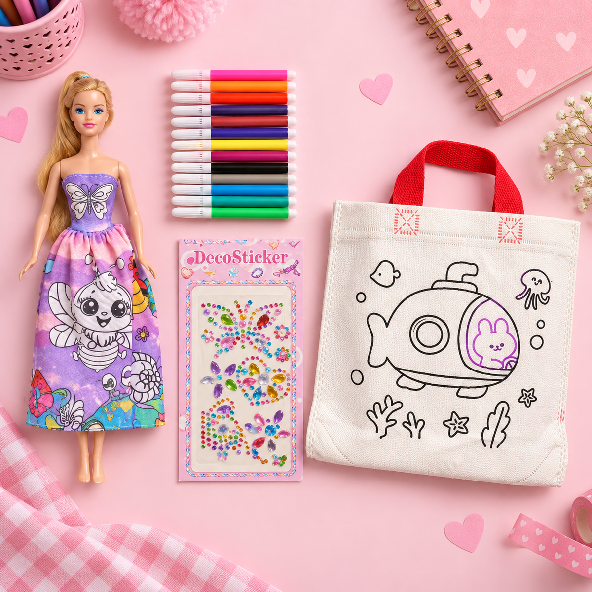 sqj-g4-fashion-02 طقم Fashion Girl للتلوين - صورة إضافية 2