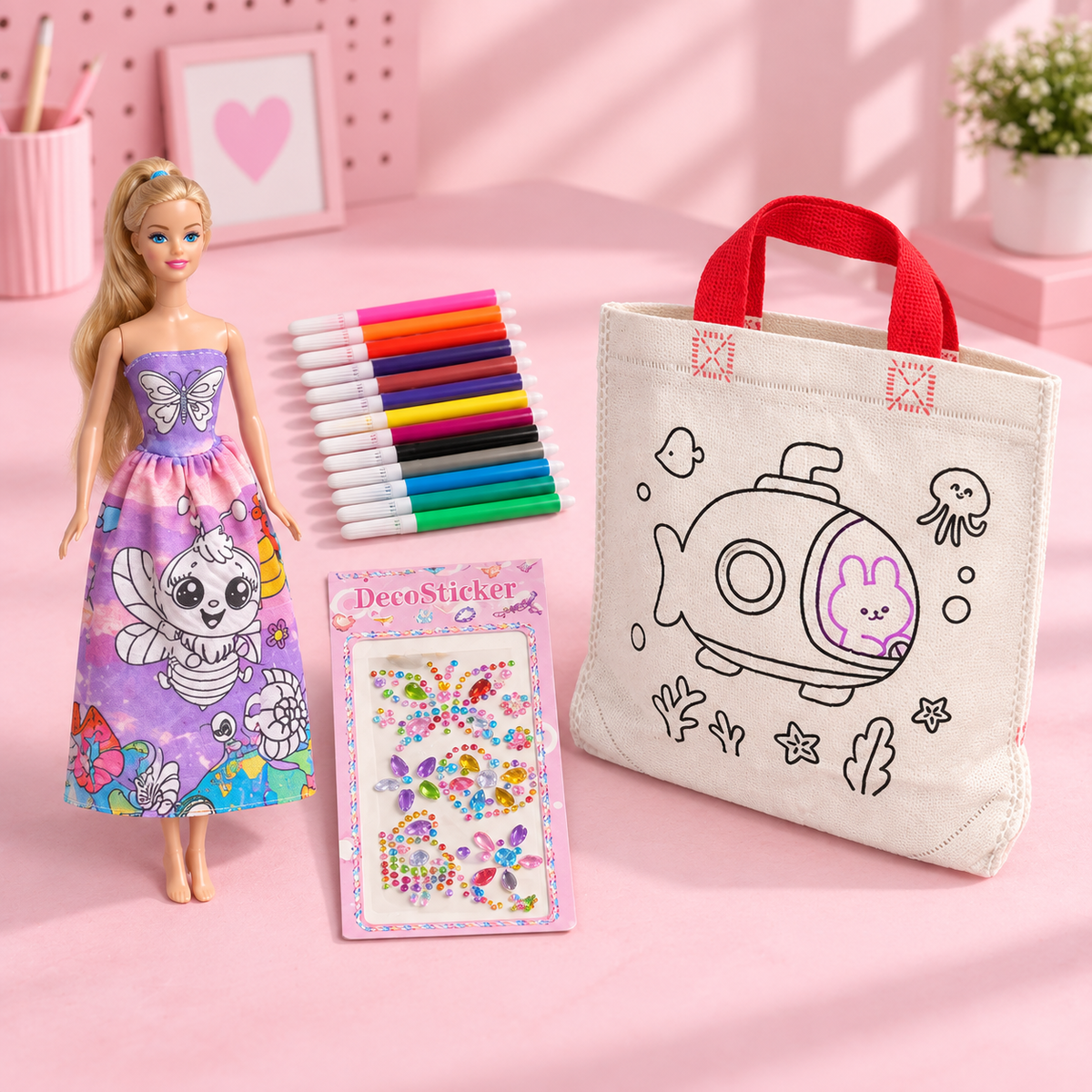sqj-g4-fashion-03 طقم Fashion Girl للتلوين - صورة إضافية 3