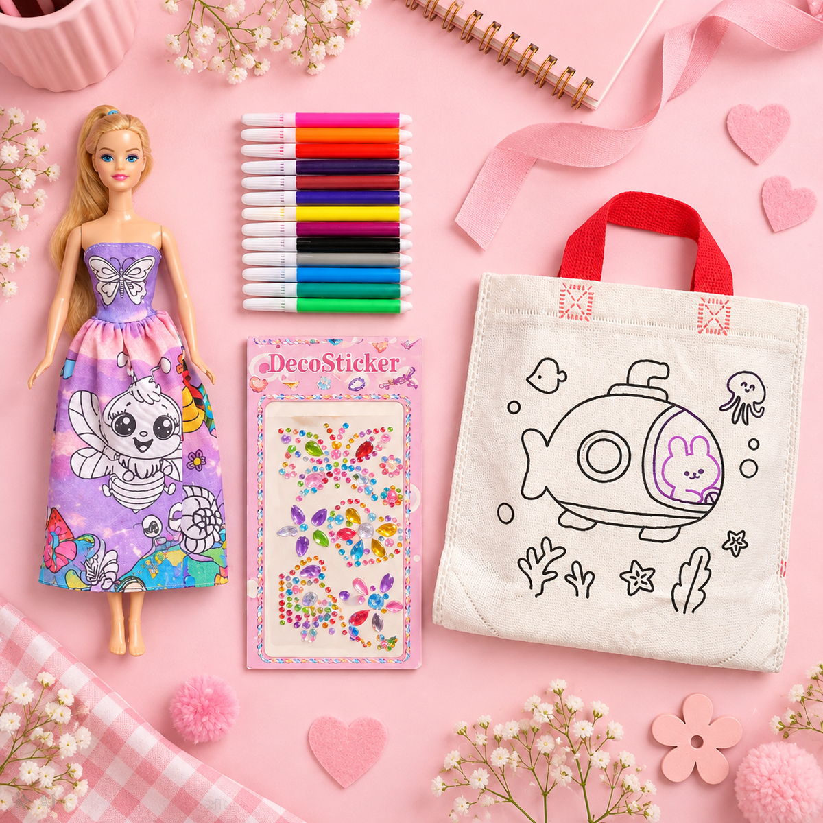 sqj-g4-fashion-04 طقم Fashion Girl للتلوين - صورة إضافية 4