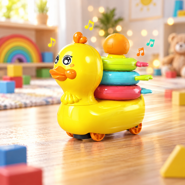 لعبة البطة المتحركة مع حلقات تركيب – Loop A Duck | صورة إبداعية