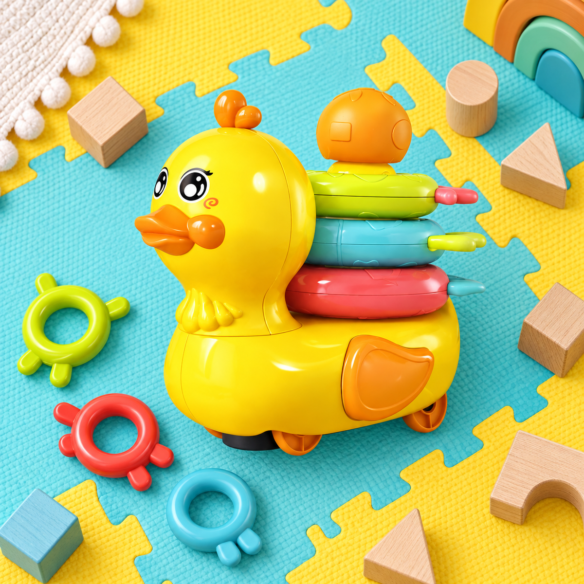 لعبة البطة المتحركة مع حلقات تركيب – Loop A Duck | صورة إبداعية
