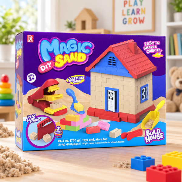 لعبة الرمل السحري Magic Sand لبناء البيت - صورة الغلاف