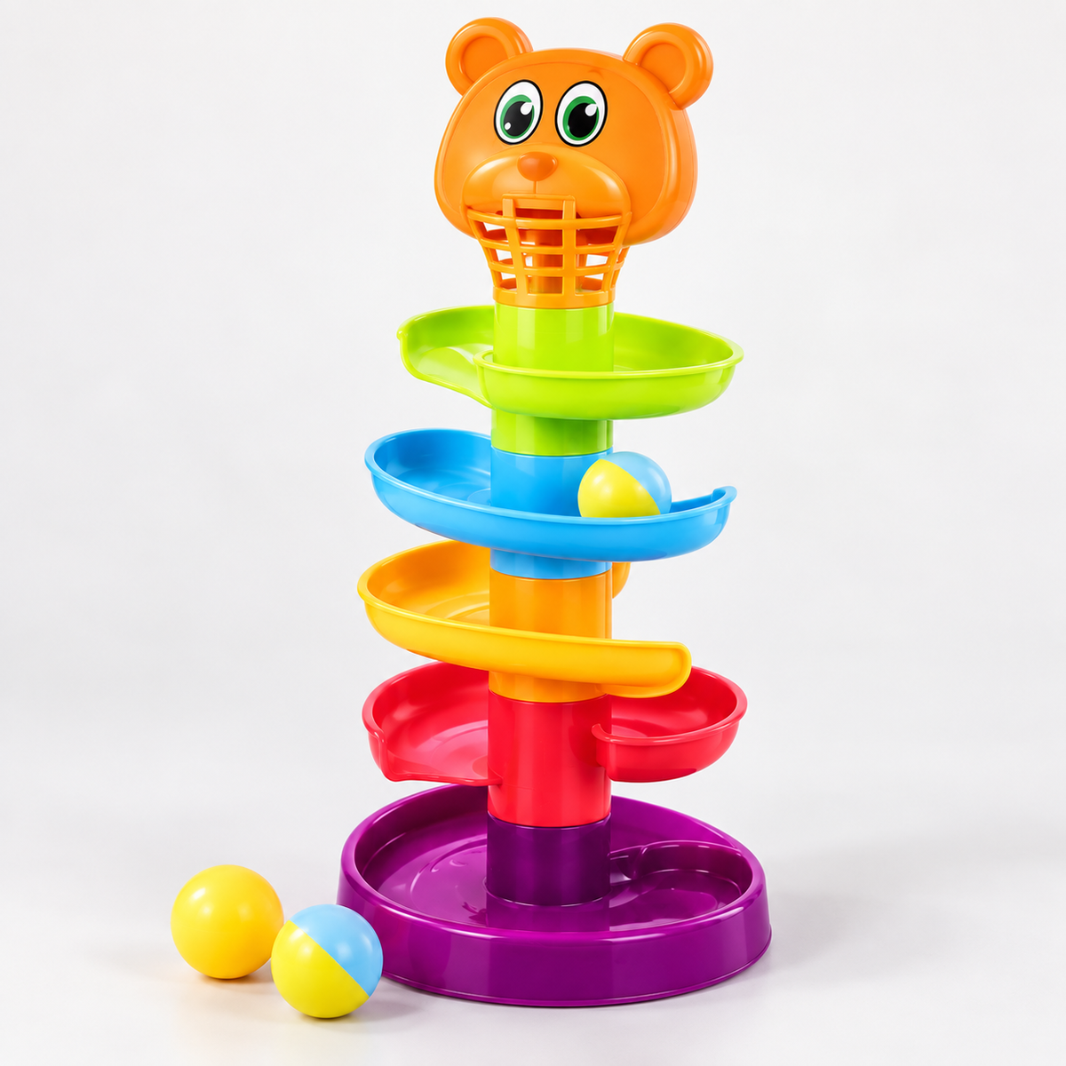 لعبة Orbit Spin Ball - نموذج الدب مع مسارات حلزونية