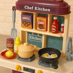 لعبة مطبخ الأطفال التفاعلية - Chef Kitchen Cooking Play Set - 64 قطعة