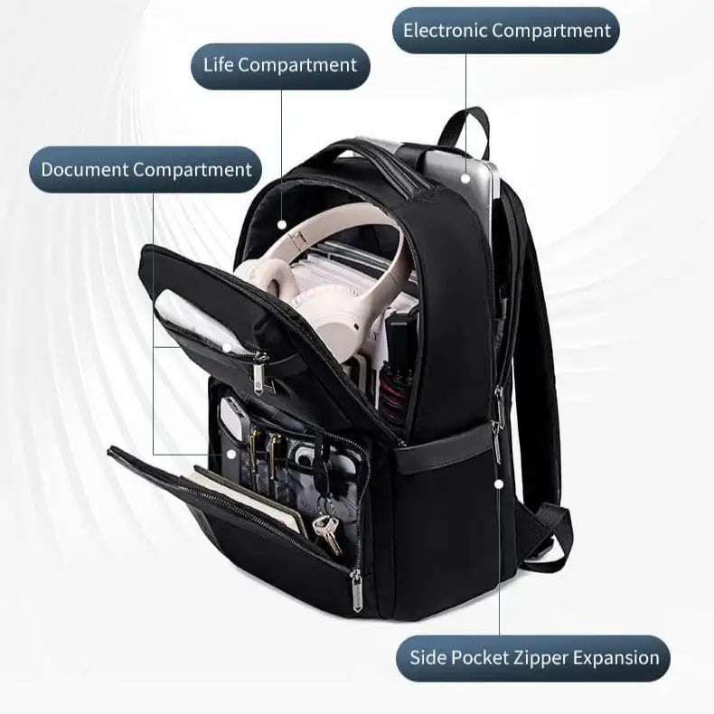 حقيبة ظهر Arctic Hunter i-Schizo B00808 للأعمال متعددة المقصورات للكمبيوتر المحمول (15.6 بوصة) / Arctic Hunter i-Schizo B00808 Business Multi Compartment Laptop Backpack (15.6") - Sooqja سوقجة