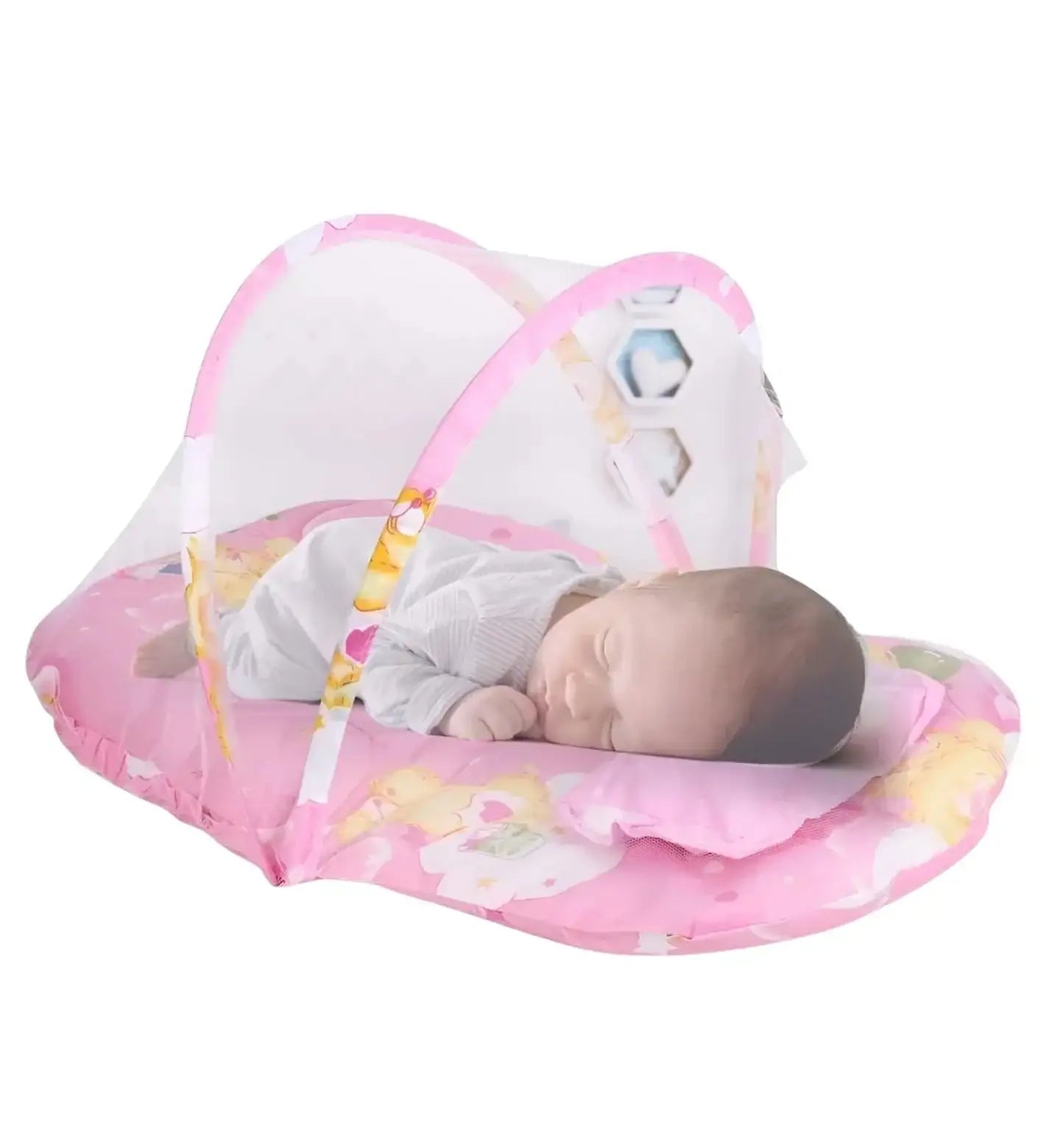 ناموسية بيبي هابي Baby Happy مع فرشة مبطنة للأطفال – لون زهري وازرق - Sooqja سوقجة