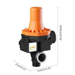 وحدة تحكم ضغط مضخة المياه RR 10A 220V-240VAC IP65 مقاومة للماء وقابلة للتعديل ومفتاح ضغط إلكتروني أوتوماتيكي مع مقياس