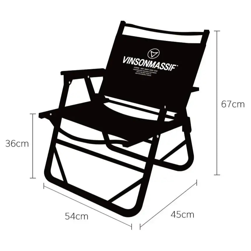مجموعة كرسي تخييم فينسون شبكي قابل للطي ومنخفض + حقيبة تخزين - Sooqja سوقجة