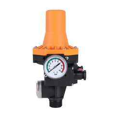 وحدة تحكم ضغط مضخة المياه RR 10A 220V-240VAC IP65 مقاومة للماء وقابلة للتعديل ومفتاح ضغط إلكتروني أوتوماتيكي مع مقياس