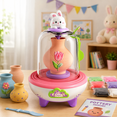 ماكينة تشكيل الصلصال للأطفال – Cute Rabbit Clay Machine