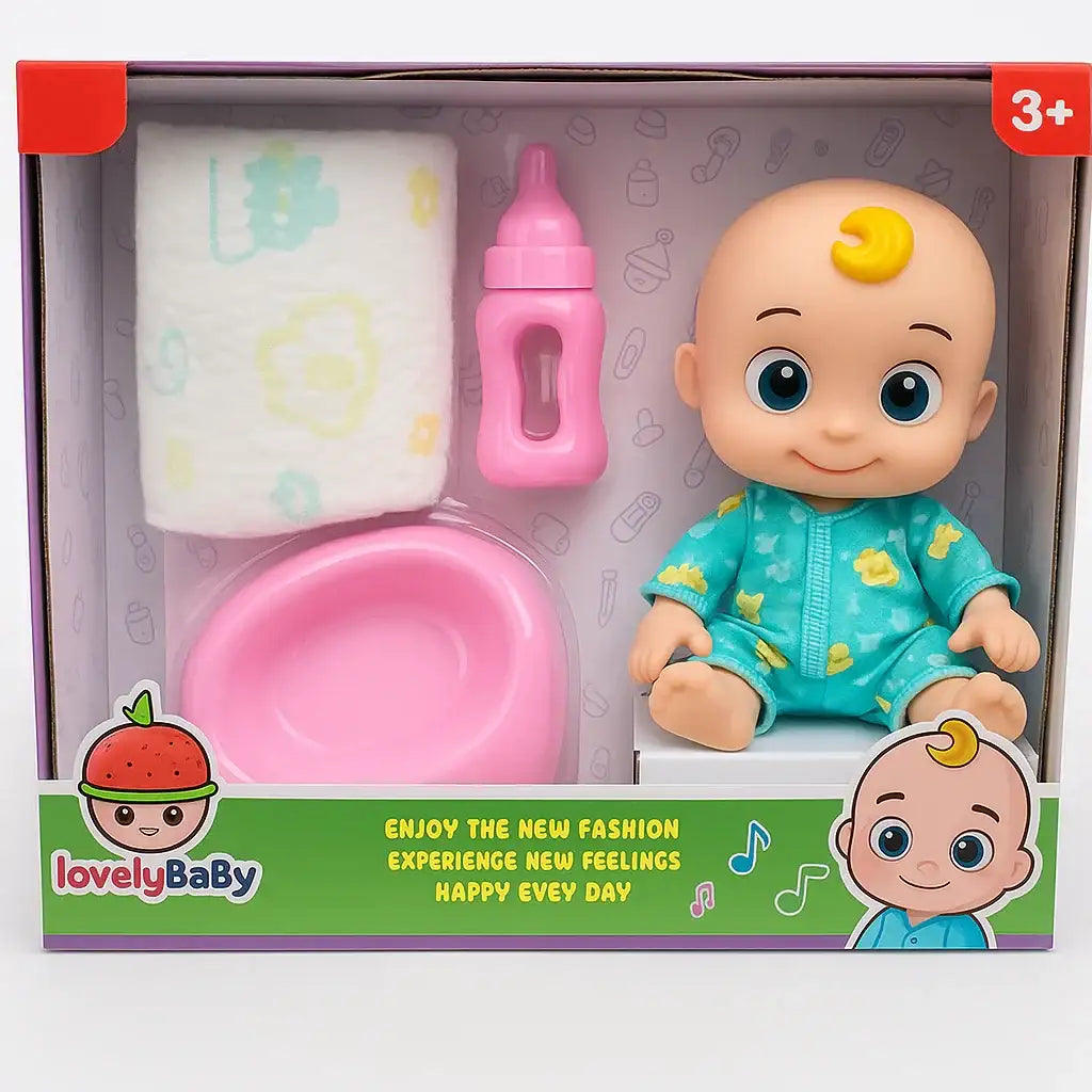 دمية "Lovely Baby" مع إكسسوارات – لعبة تفاعلية ممتعة للأطفال