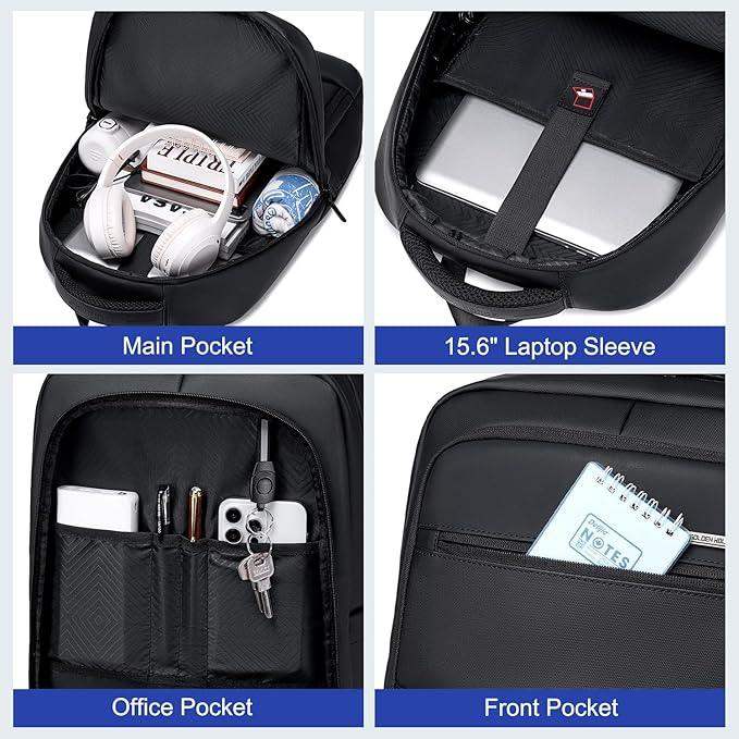 حقيبة ظهر Arctic Hunter GB00707 مقاومة للماء ومضادة للسرقة لأجهزة الكمبيوتر المحمولة مزودة بمنفذ شحن USB
 /Arctic Hunter GB00707 Water-Resistant Anti-Theft Laptop Backpack with USB Charging Port - Sooqja سوقجة