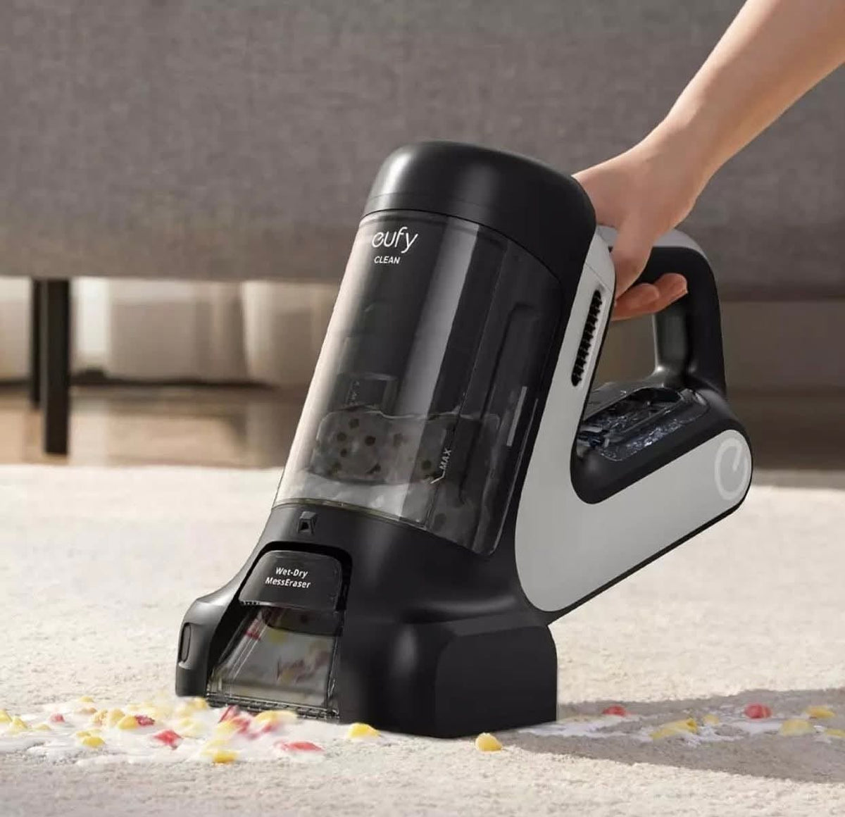 مكنسة Eufy Clean XF اللاسلكية لتنظيف السجاد والمفروشات