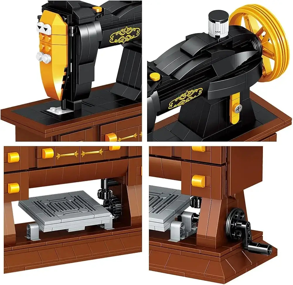 مجموعة بناء مصغرة لآلة الخياطة – هدية إبداعية للديكور والمناسبات الخاصة - Sooqja سوقجة