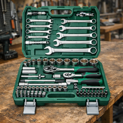 طقم عدد ميكانيكية 82 قطعة JNGEK – كروم فاناديوم