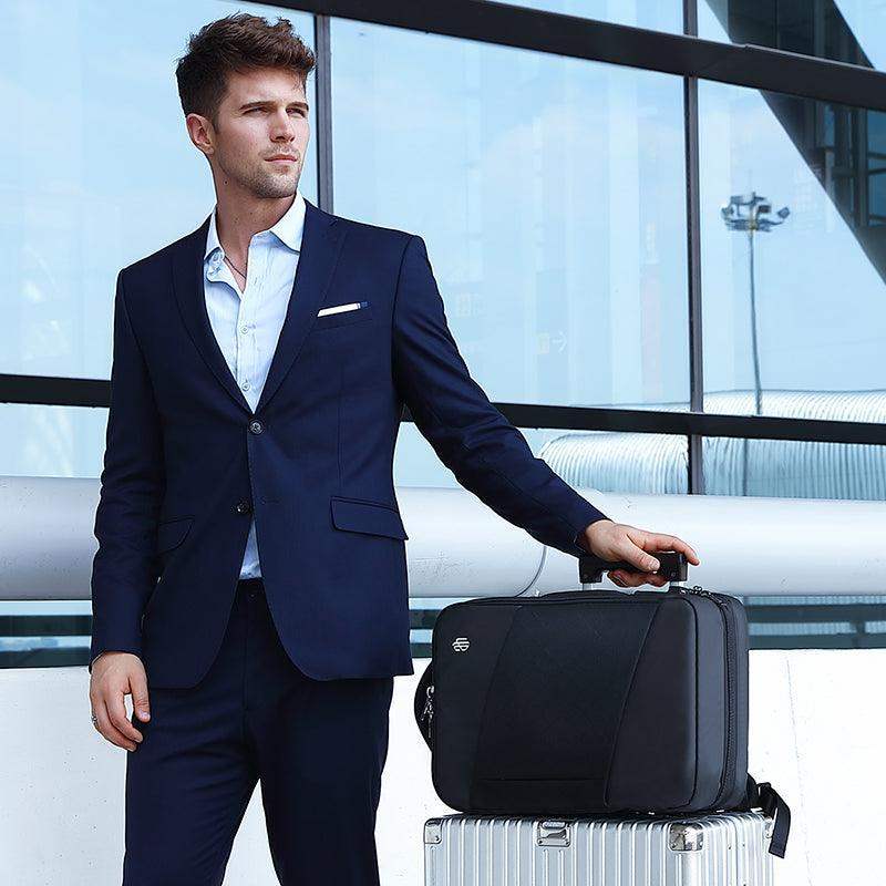 حقيبة ظهر Arctic Hunter 3 في 1 قابلة للتوسيع مقاس 18 بوصة مقاومة للماء وحقيبة كمبيوتر محمول للسفر والعمل للجنسين مع منفذ USB مدمج، B00345 / Arctic Hunter 3 in 1 Expandable Backpack 18 inch Water Resistant Travel Business Laptop Bag for Unisex with Built i - Sooqja سوقجة