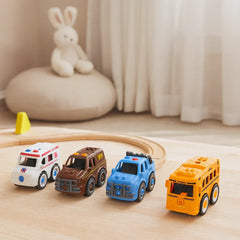 طقم تجميع سيارات للأطفال 4 في 1 - DIY Assemble Toys Series