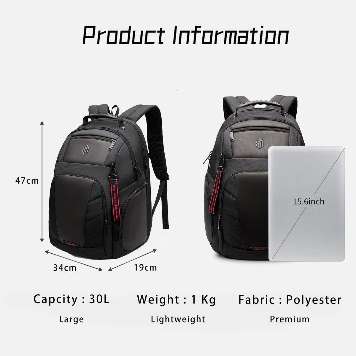 حقيبة Arctic Hunter B00341 للابتوب 15.6 بوصة