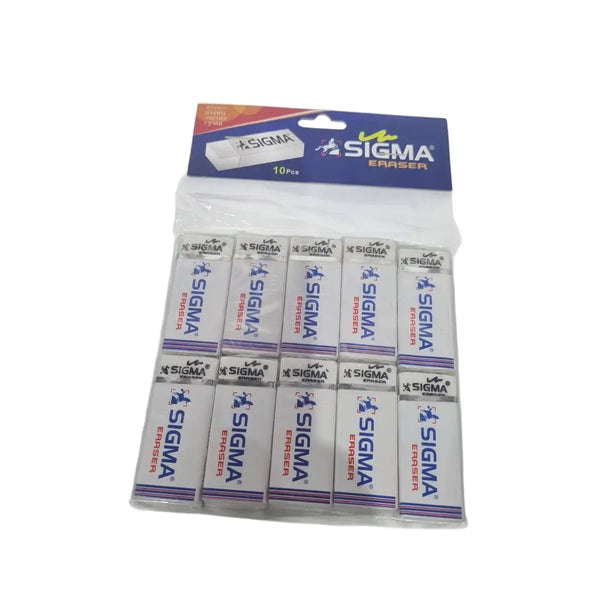 مجموعه محايات 10 قطع من سيجما /ممحاة ( محاي) سيجما Sigma eraser/مجموعه من 10 قطع
