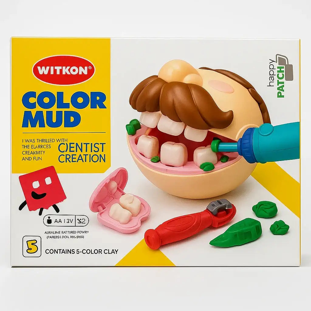 لعبة تشكيل الطبيب الأسنان – Color Mud Dentist Creation