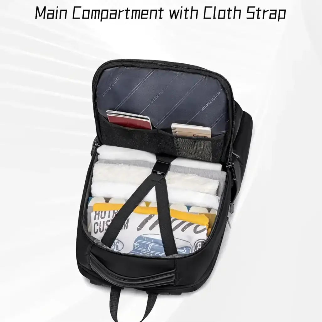 حقيبة ظهر Arctic Hunter Business B00810 للرجال والنساء من النايلون سعة 25 لترًا مقاومة للماء مع جيوب متعددة وحجرة كمبيوتر محمول مقاس 15.6 بوصة مضادة للسرقة للمكتب والسفر والجامعة / Arctic Hunter Business Backpack B00810 for Men Women Nylon 25L Laptop Bag - Sooqja سوقجة