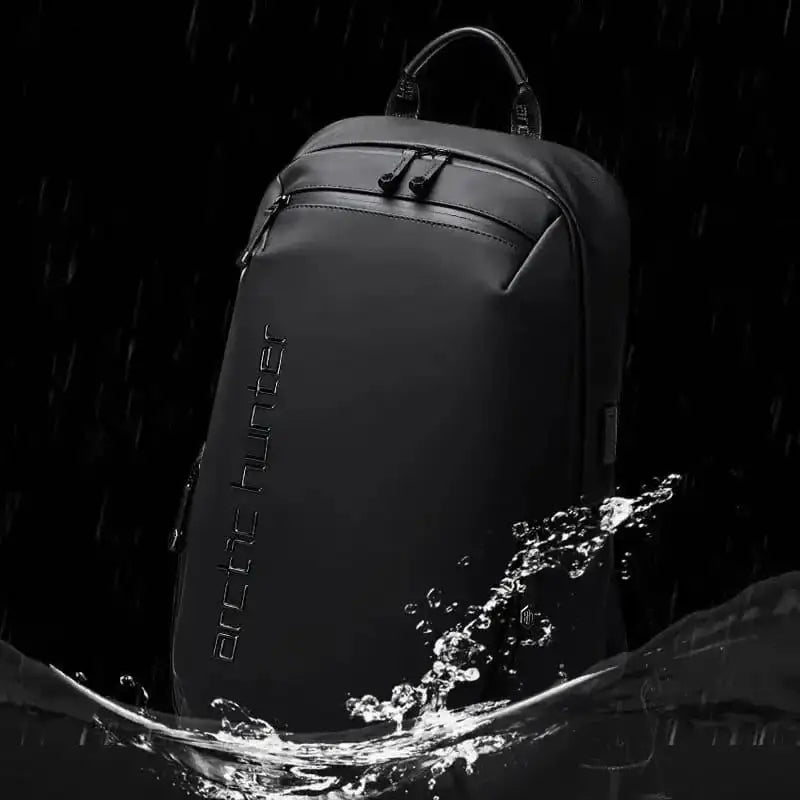 حقيبة كتف Arctic Hunter B00423 مضادة للسرقة ومقاومة للماء مقاس 15.6 بوصة مع جيوب متعددة ومنفذ USB مدمج للرجال والنساء