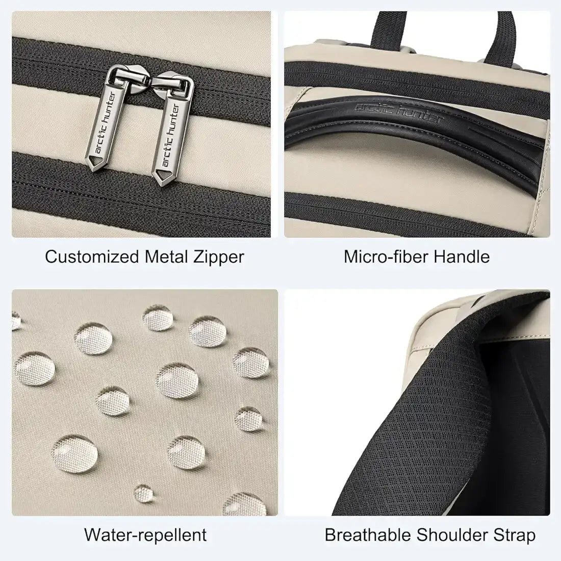 Arctic Hunter B00807 Business Backpack for Men Women 20L Back Compartments 15.6-inch Premium Laptop حقيبة ظهر Arctic Hunter B00807 للأعمال للرجال والنساء بسعة 20 لترًا مع حجرات خلفية للكمبيوتر المحمول مقاس 15.6 بوصة - Sooqja سوقجة