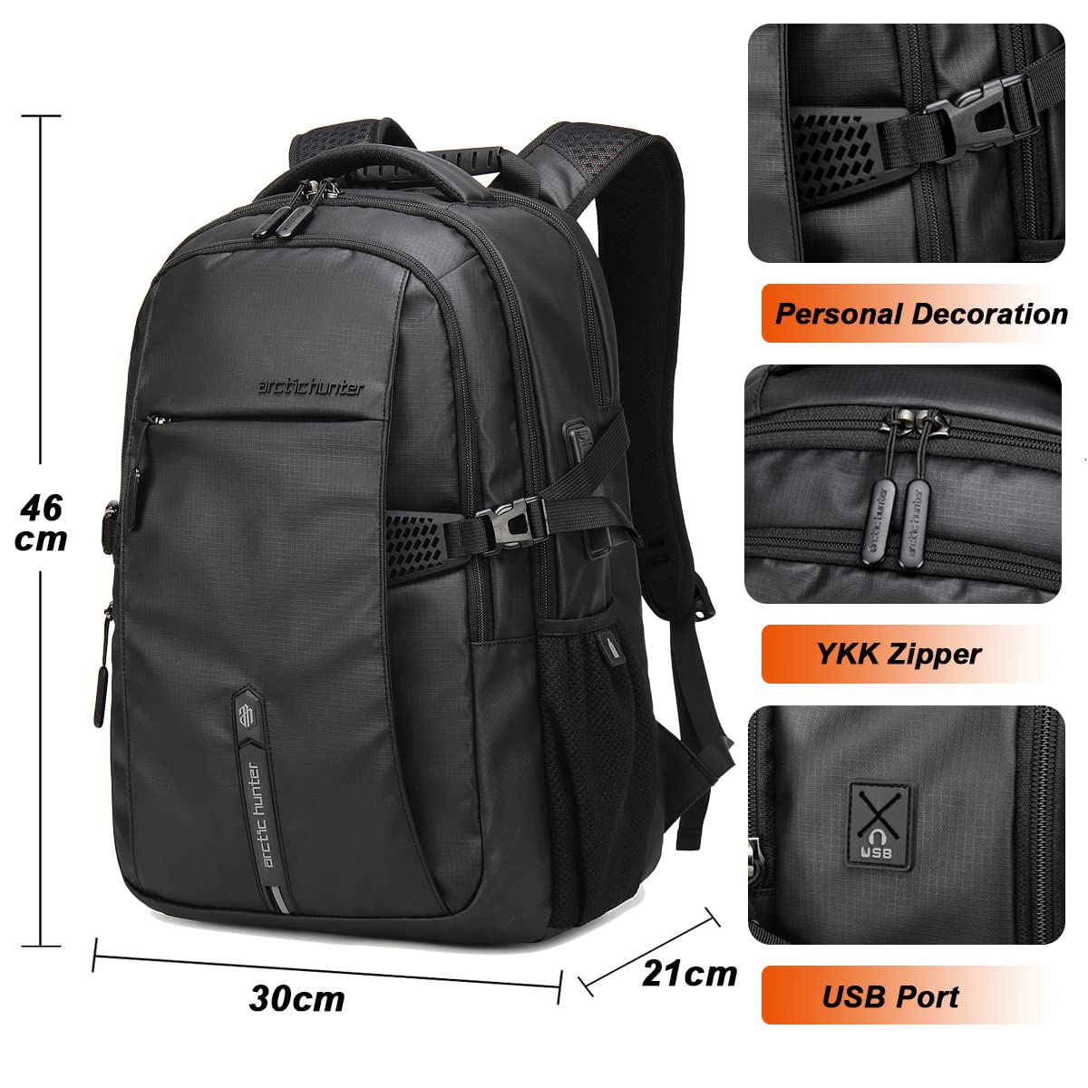 حقيبة ظهر Arctic Hunter B00388 سعة 30 لتر