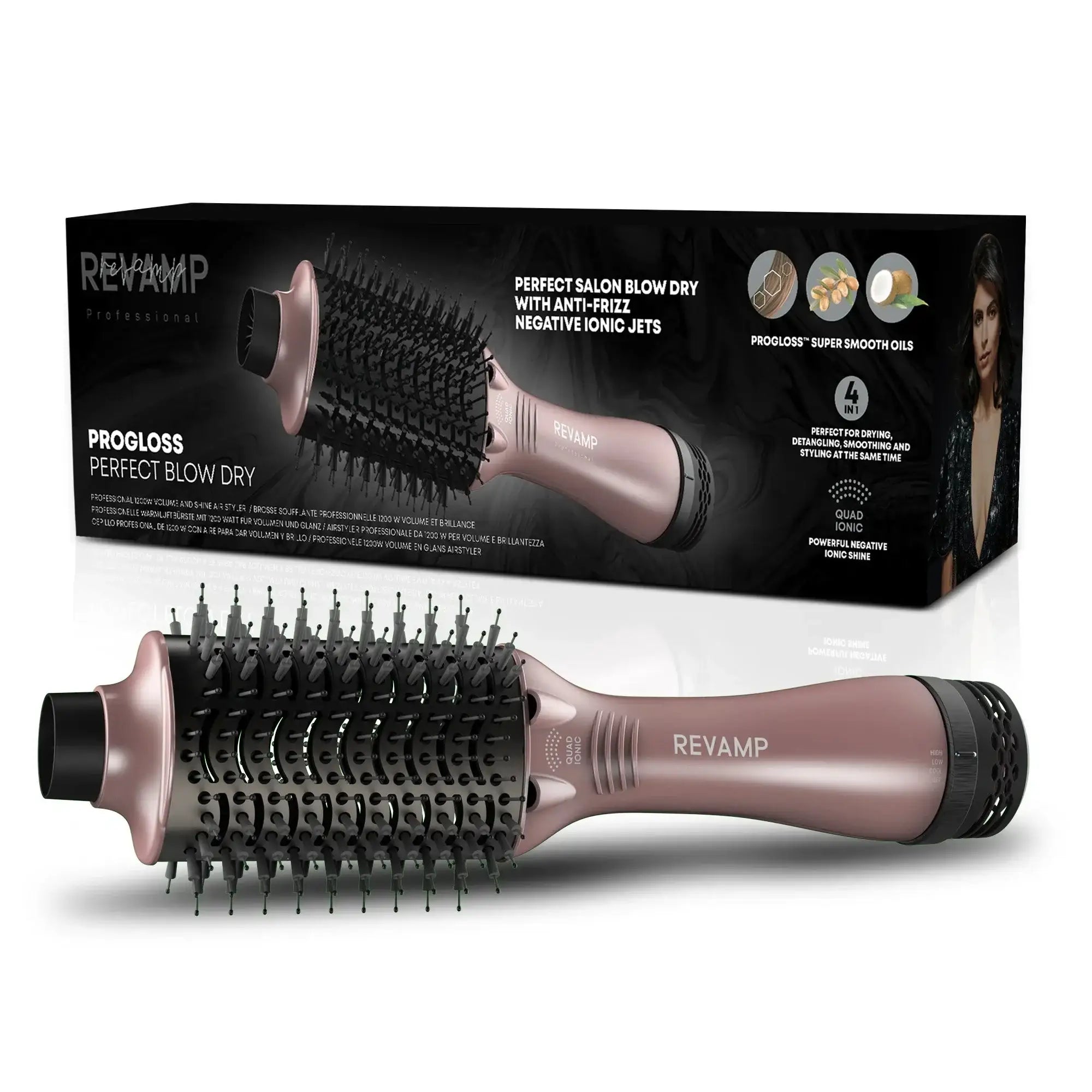 مصفف شعر هوائي من Revamp Progloss Pro Define Perfect Blow Dry 4 in 1 - Sooqja سوقجة