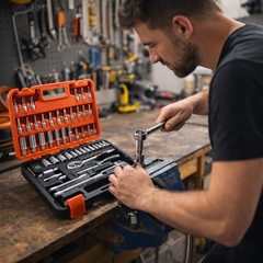 طقم عدد ميكانيكية 53 قطعة CR-V – مقاس 1/4 إنش