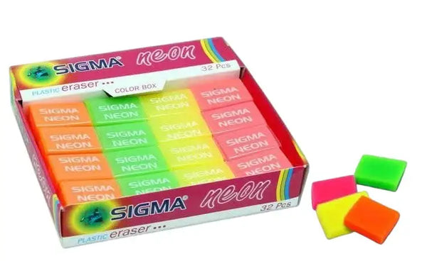 ممحاة سيجما ( محاي )sigma neon eraser