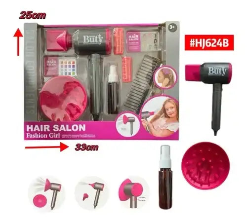 مجموعة صالون تصفيف الشعر للأطفال - Buty HJ624B - Sooqja سوقجة