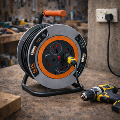 بكرة تمديد كهرباء FINDER – بطول 25 متر × 1.5 ملم²