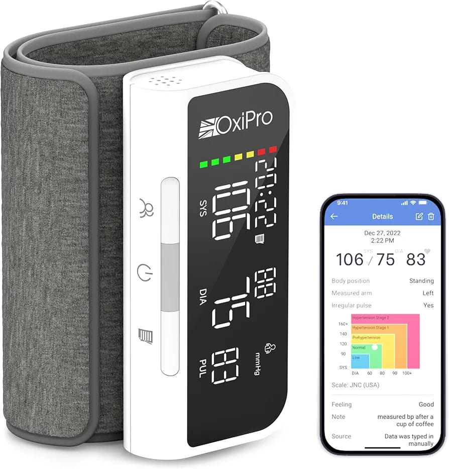 جهاز قياس ضغط الدم الذكي OxiPro BP2 مع تطبيق