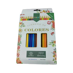 أقلام تلوين "Stars Line Flowers de Colores Pencils" تحتوي على 18 لونًا - Sooqja سوقجة