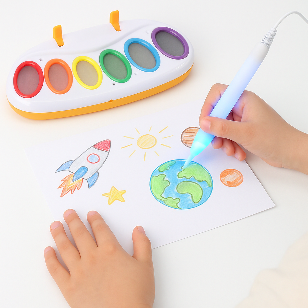 فرشاة الرسم السحرية المضيئة للأطفال