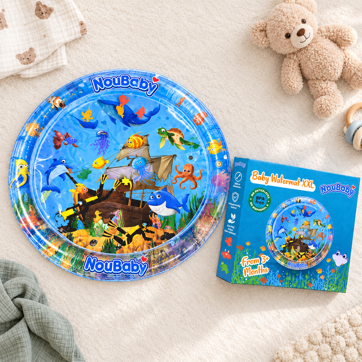 فرشة البيبي المائية XXL من NouBaby
NouBaby Baby Watermat XXL