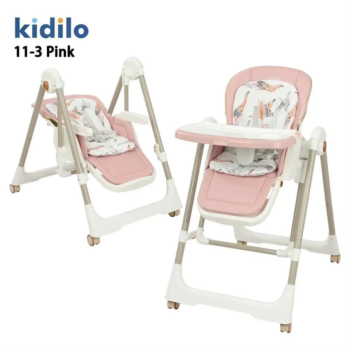 كرسي طعام Kidilo مع مرجيحة 2 في 1