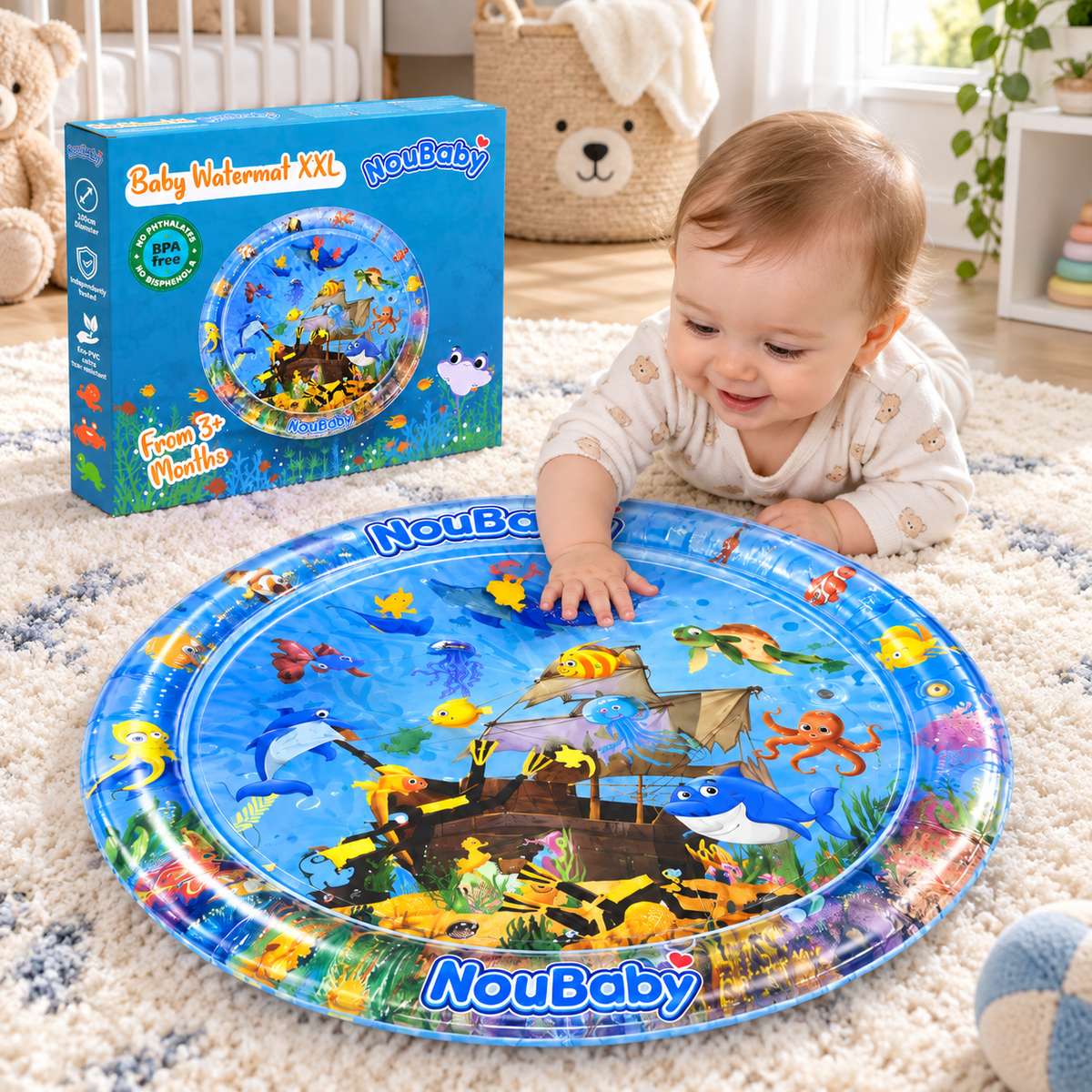 فرشة البيبي المائية XXL من NouBaby
NouBaby Baby Watermat XXL