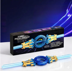 سيف ضوئي مزدوج دوّار – Fire Piral Sword بإضاءة ومؤثرات صوتية