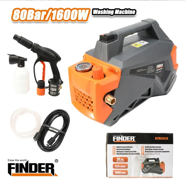 ماكينة غسيل ضغط عالي Finder – 1600 واط / 80 بار