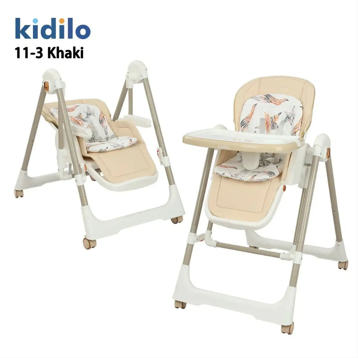 كرسي طعام Kidilo مع مرجيحة 2 في 1