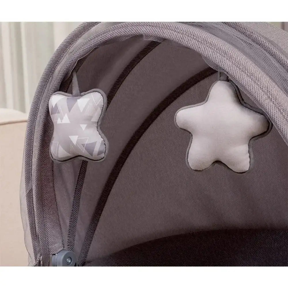 ماستيلا Mastela - مهد مواليد هزاز كهربائي مع موسيقى - رمادي - Sooqja سوقجة