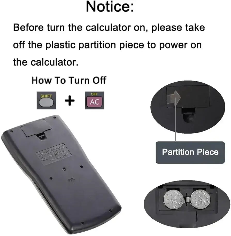 آلة حاسبة علمية محمولة DEXIN KK-82MS-B، آلة حاسبة علمية هندسية وظيفية مع 240 وظيفة وشاشة ذات سطرين للوازم المدرسية للطلاب والمعلمين والمكاتب التجارية والمنزلية (أسود) - Sooqja سوقجة