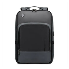 حقيبة ظهر Arctic Hunter B00403 للرجال - مقاومة للماء، مصنوعة من مادة صناعية متينة، مزودة بمنفذ USB وسماعة رأس مدمجين / Arctic Hunter B00403 Men's Water Resistant Backpack, Durable Synthetic, Built-in USB Port and Headphone - Sooqja سوقجة