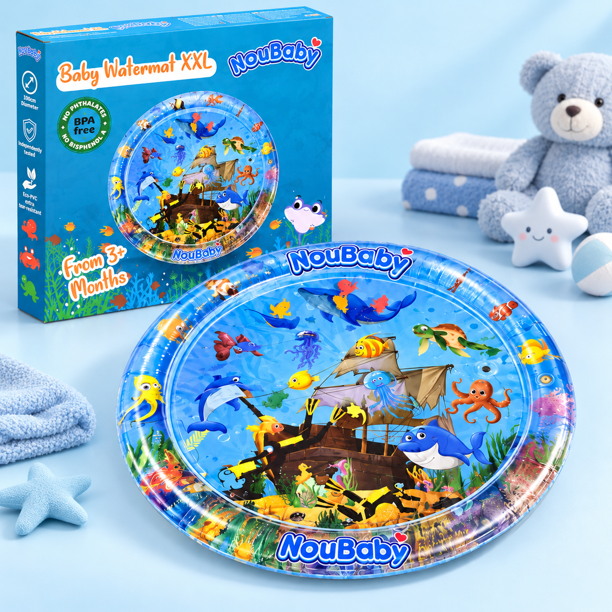 فرشة البيبي المائية XXL من NouBaby
NouBaby Baby Watermat XXL