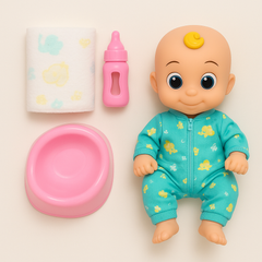 دمية "Lovely Baby" مع إكسسوارات – لعبة تفاعلية ممتعة للأطفال