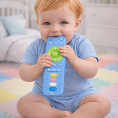عضاضة أطفال على شكل ريموت – مصنوعة من الربر الآمن