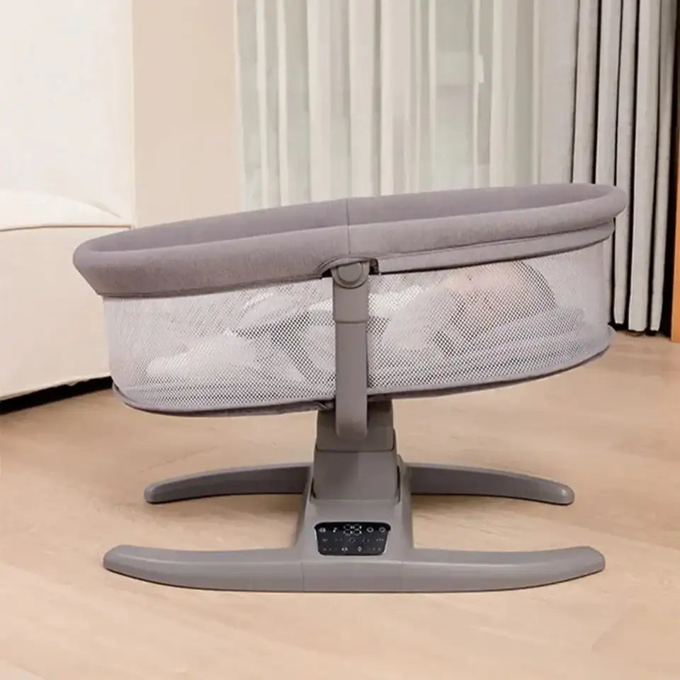 ماستيلا Mastela - مهد مواليد هزاز كهربائي مع موسيقى - رمادي - Sooqja سوقجة