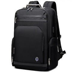 حقيبة ظهر Arctic Hunter B00415 مقاومة للماء لأجهزة الكمبيوتر المحمولة مقاس 15.6 بوصة، لون أسود/Arctic Hunter B00415 Waterproof Backpack for 15.6 Inch Laptops, Black